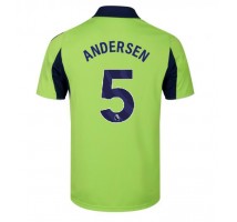 Fulham Joachim Andersen #5 Koszulka Wyjazdowa 2025-26 Krótki Rękaw